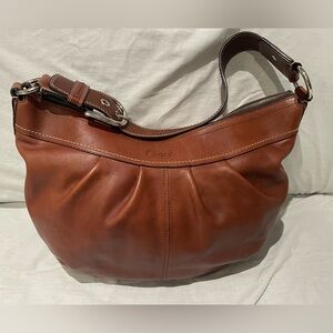 Vintage Coach Soho Pleated Hobo Leather Bag